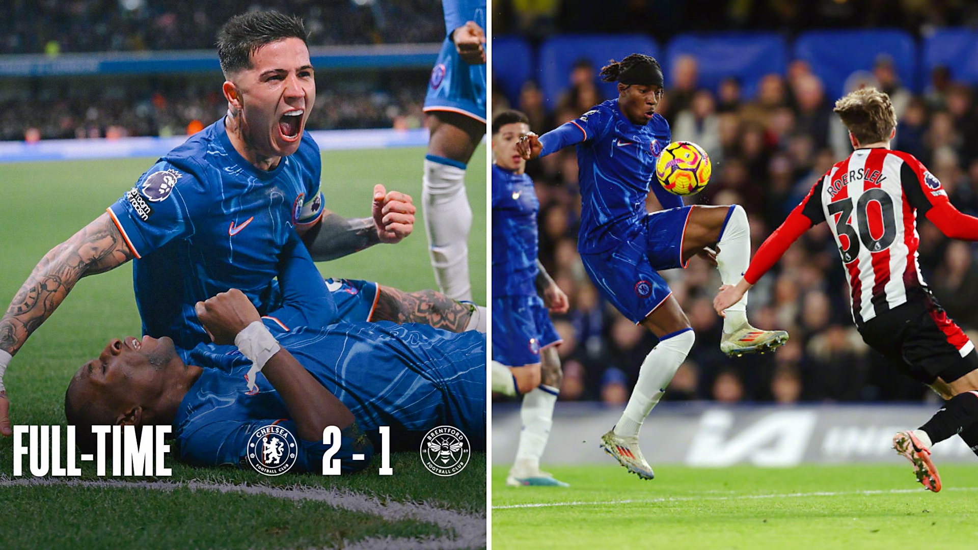 切尔西主场逆转西汉姆，取得连胜